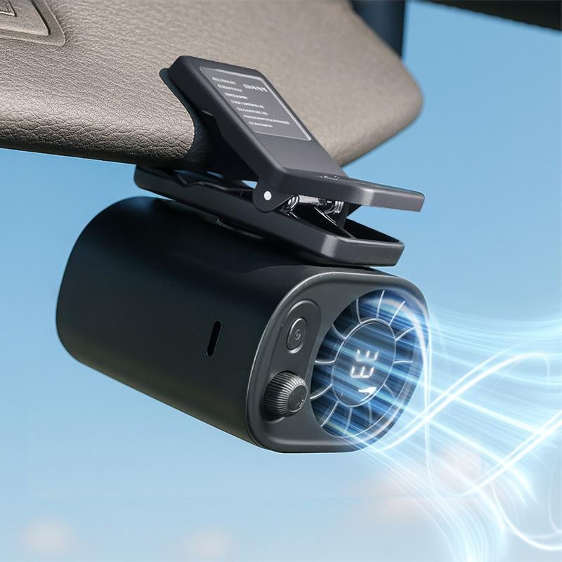 🔥Hot Sale 49% OFF✨ Car Clip On Fan with LED Display