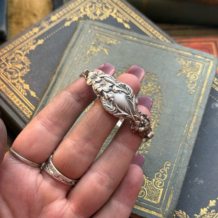 🔥LAST DAY 50% OFF✨Handmade Sterling Spoon Bangle - Made From Authentic Silver-Plated, Vintage Silverware