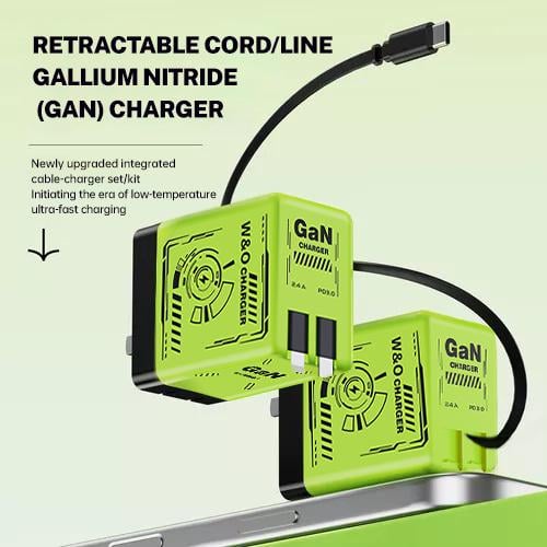 ⏳ 2025 Deal! 120W GaN Super Fast Charger with 3-in-1 Cables!