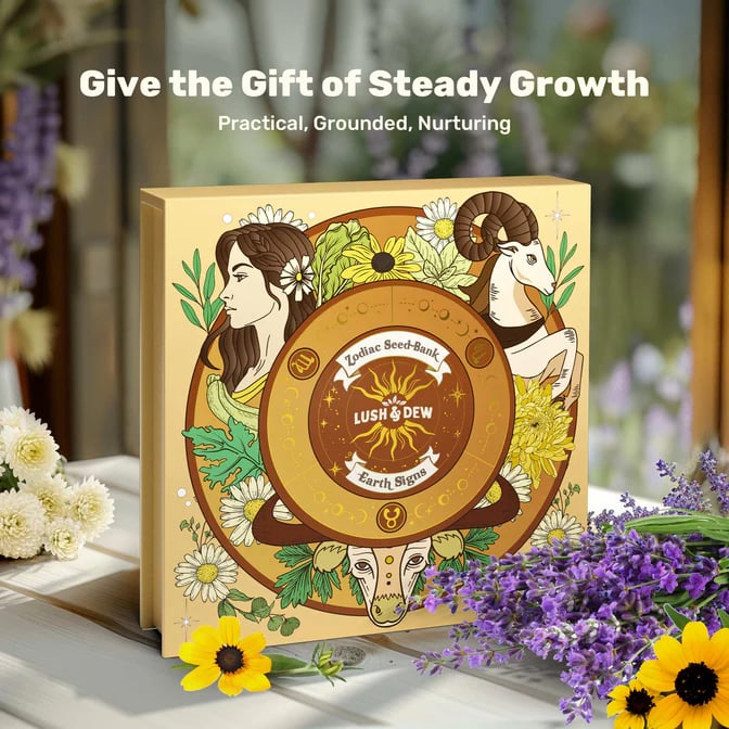 🔥Last Day 49% OFF -💥Zodiac Seed Bank with Moon Calendar Gardening Gift 🌙 Moon-Guided Gardening Instructions Included