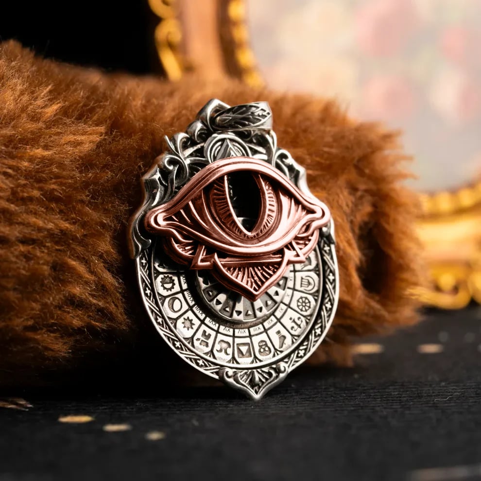 🔥This Week 🏆Flash Sale⚡ 50K+ SOLD!👁️‍🗨️Handmade Tarot Vision Pendant: Connect to Cosmic Wisdom Anytime(Cheat Sheet Included)