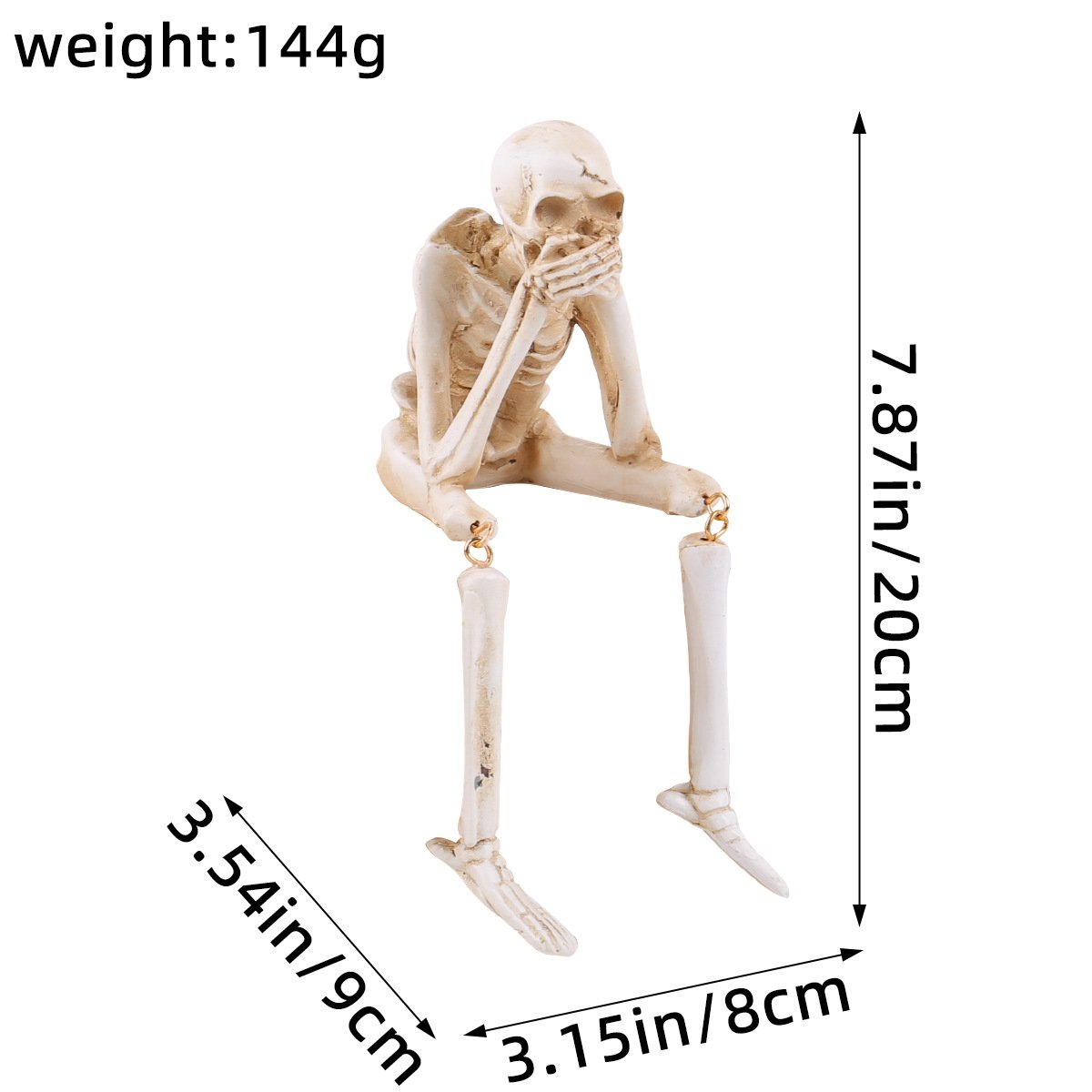 🔥LAST DAY 49% OFF🔥See Speak Hear No Evil Skeleton Figurines