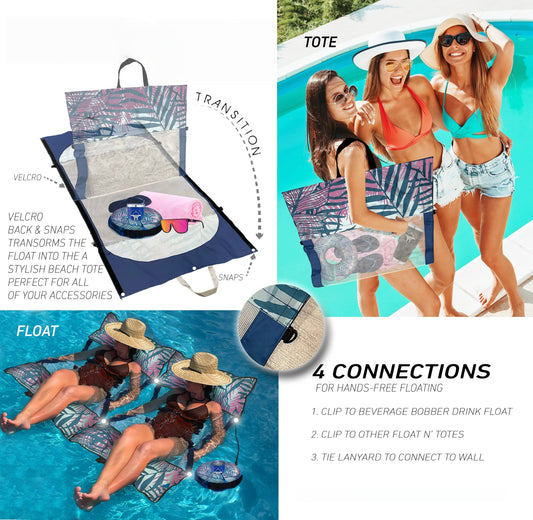 2-In-1 Floating Hammock And Beach Tote