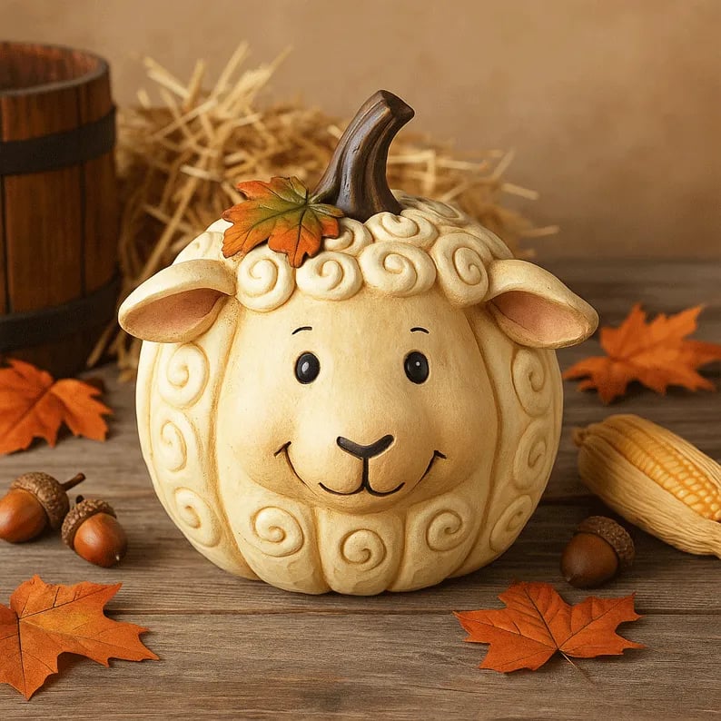 🔥Last Day 49% OFF - 🎃🍂Farm Animal Pumpkin Figurines