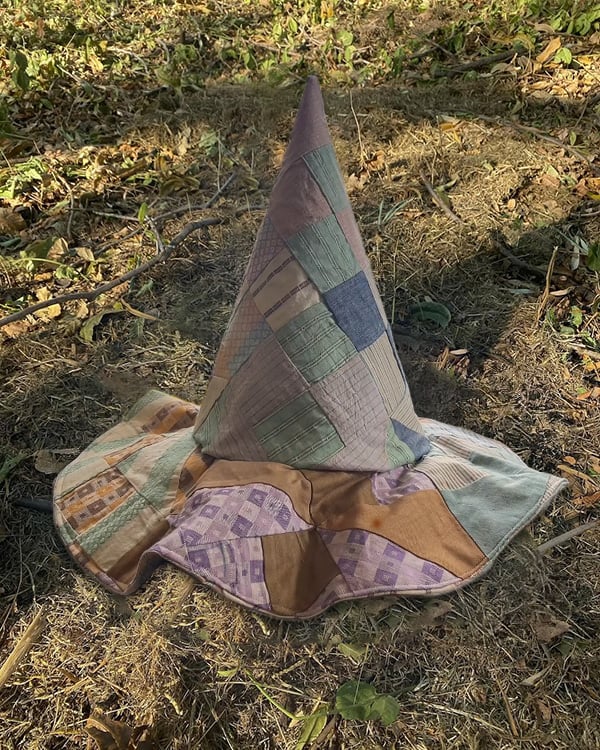 🎩Handmade Patchwork Witch Hat