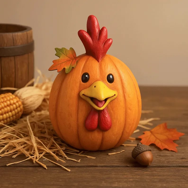 🔥Last Day 49% OFF - 🎃🍂Farm Animal Pumpkin Figurines