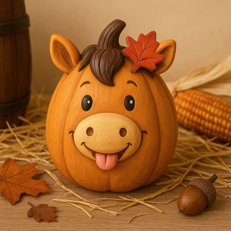 🔥Last Day 49% OFF - 🎃🍂Farm Animal Pumpkin Figurines