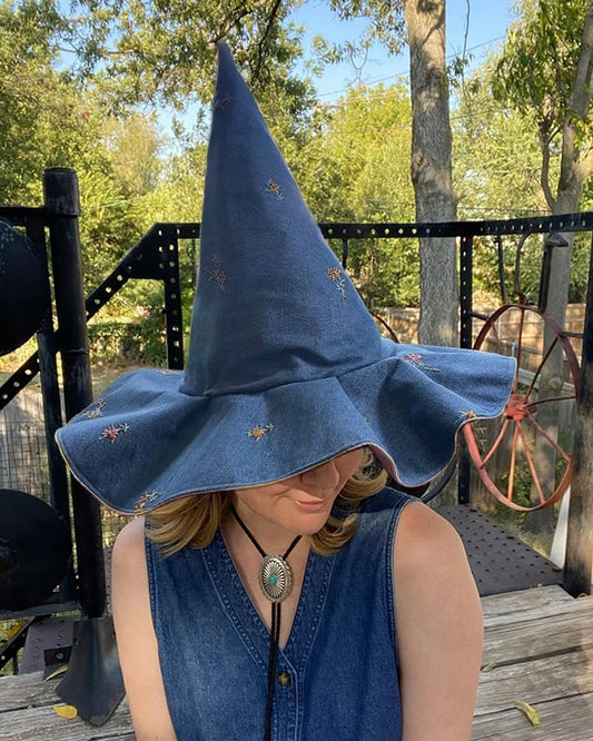 🎩Handmade Patchwork Witch Hat