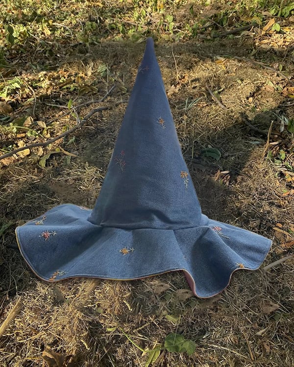 🎩Handmade Patchwork Witch Hat