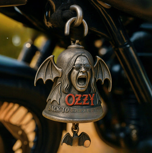 Handmade Ozzy Osbourne Motorcycle Bell Or Keychains For Good Luck