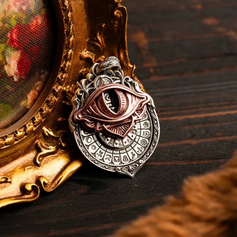 🔥This Week 🏆Flash Sale⚡ 50K+ SOLD!👁️‍🗨️Handmade Tarot Vision Pendant: Connect to Cosmic Wisdom Anytime(Cheat Sheet Included)