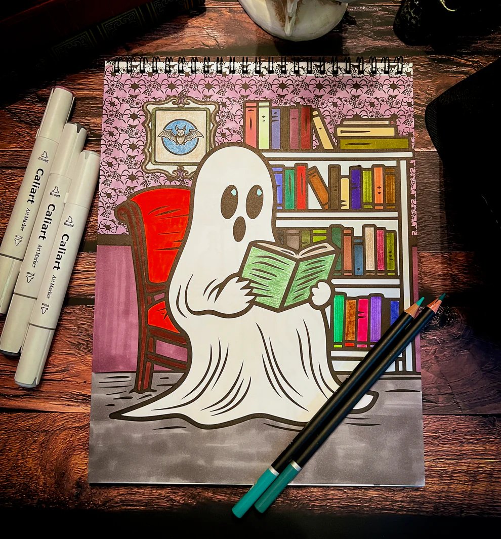 🔥LAST DAY 49% OFF - 👻🌃Waiting for the Night Coloring Book(✨Hardcover)
