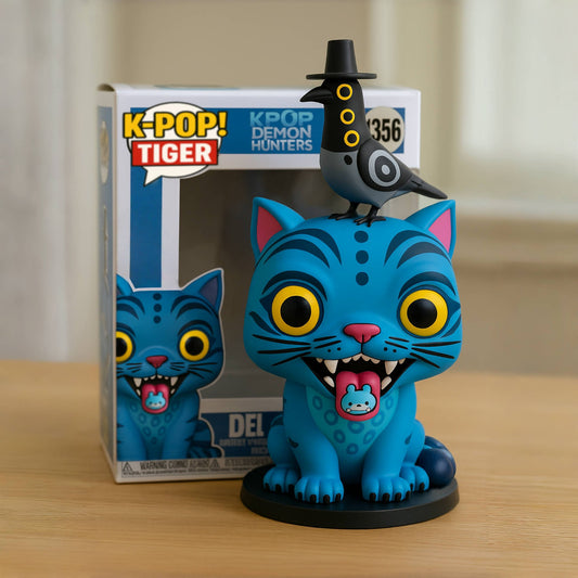 🐯 LAST DAY 49% OFF - Kpop Demon Hunters Derpy Tiger POP! Figure