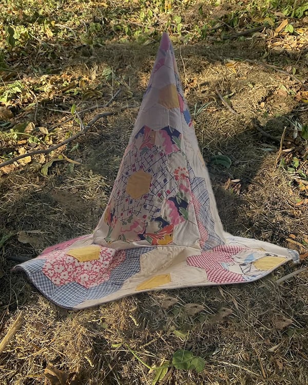 🎩Handmade Patchwork Witch Hat