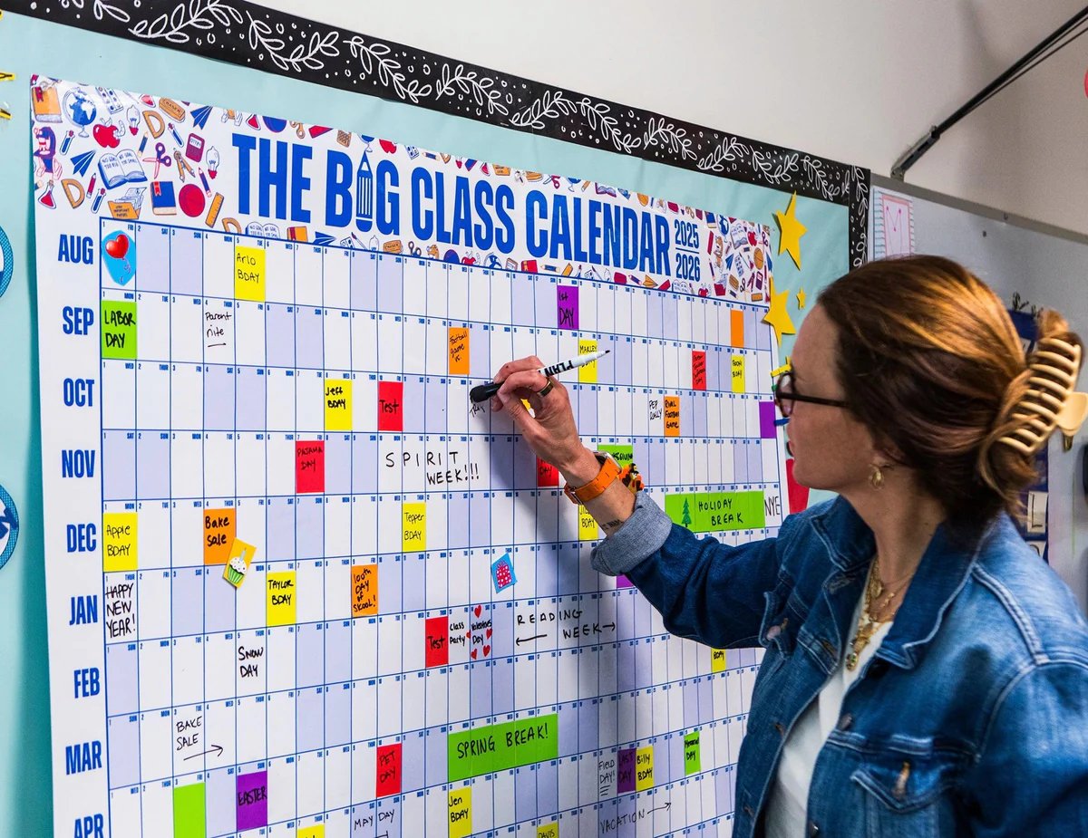 🎁Last Day Promotion 49% OFF🔥The Big Class Academic Calendar (August 2025 to July 2026)